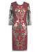 She slips into this 1920s 3/4 Sleeve Mesh Sequin Gatsby Dress and suddenly it's a 1920s daydream