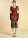1920s V Neck Sequin Vintage Dress 15