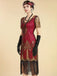 1920s V Neck Sequin Vintage Dress 12