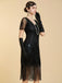 1920s V Neck Sequin Vintage Dress 2