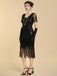 1920s V Neck Sequin Vintage Dress 3
