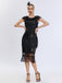 She slips into this 1920s Charleston Sequins Tassel Patchwork Dress and suddenly it's a 1920s daydream