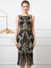 Black 1920s Sequined Flapper Backless Sleeveless Dress - vintage dress, retro fashion, Gatsby party