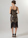 1920s Spaghetti Straps Sequined Tassel Flapper Dress - vintage dress, retro fashion, Gatsby party