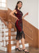 1920s Floral Pattern Sequined Tassel Dress: where 1920s romance meets her modern spirit