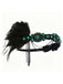 1920s Gatsby Feather Crystal Flapper Headband - vintage fashion, retro style