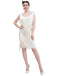 1920s Gatsby Sheer Neck Tassel Sequins Dress — a 1920s silhouette that turns sidewalks into runways