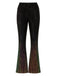 1920s Gradient Sequin Flared Pants - vintage fashion, retro style, elegant red