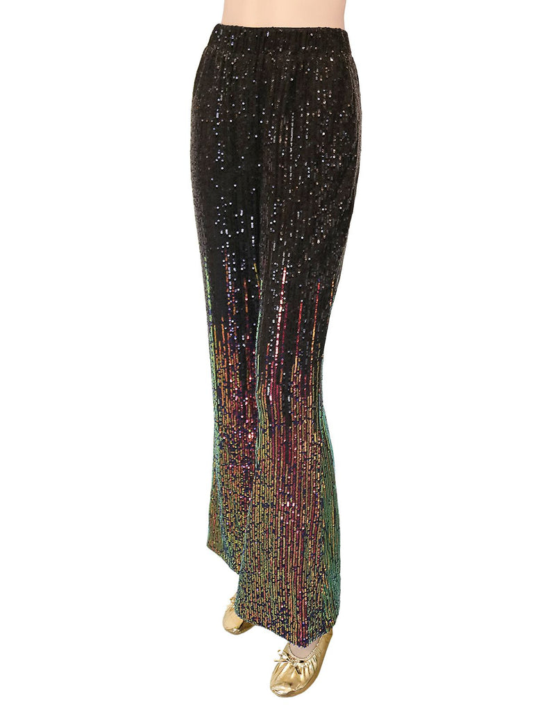 1920s Gradient Sequin Flared Pants, vintage fashion, retro style - perfect for women who love vintage and retro fashion