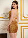 She slips into this 1920s Halter Sequined Cutout Backless Dress and suddenly it's a 1920s daydream
