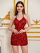 She slips into this 1920s Halter Sequined Cutout Backless Dress and suddenly it's a 1920s daydream