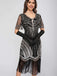 1920s Scoop Neck Sequin Tassels Charleston Dress - vintage dress, retro fashion, Gatsby party