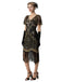 1920s Sequin Beads Fringed Charleston Dress - vintage dress, retro fashion, Gatsby party