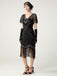 1920s Sequin Beads Fringed Charleston Dress - vintage dress, retro fashion, Gatsby party