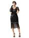 1920s Sequin Beads Fringed Charleston Dress - vintage dress, retro fashion, Gatsby party