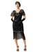 1920s Sequin Beads Fringed Charleston Dress - vintage dress, retro fashion, Gatsby party