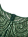 1920s Sequin Beads Fringed Evening Dress - vintage dress, retro fashion, Gatsby party