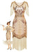 1920s Sequin Fringe Flapper V-Neck Dress - vintage dress, retro fashion, Gatsby party