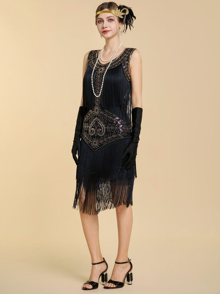 1920s Sequin Vintage Classic Dress 10