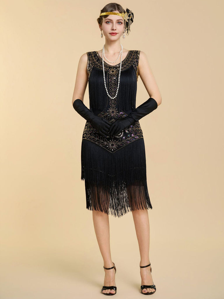 1920s Sequin Vintage Classic Dress 11