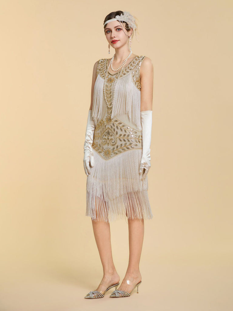 1920s Sequin Vintage Classic Dress 4