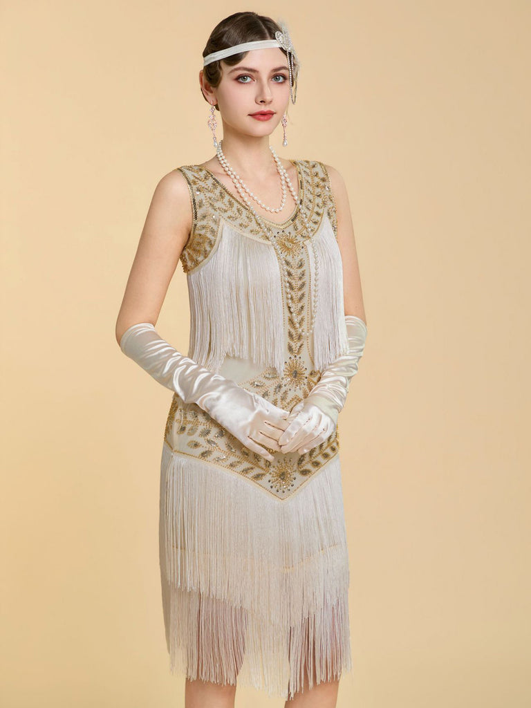 1920s Sequin Vintage Classic Dress 6