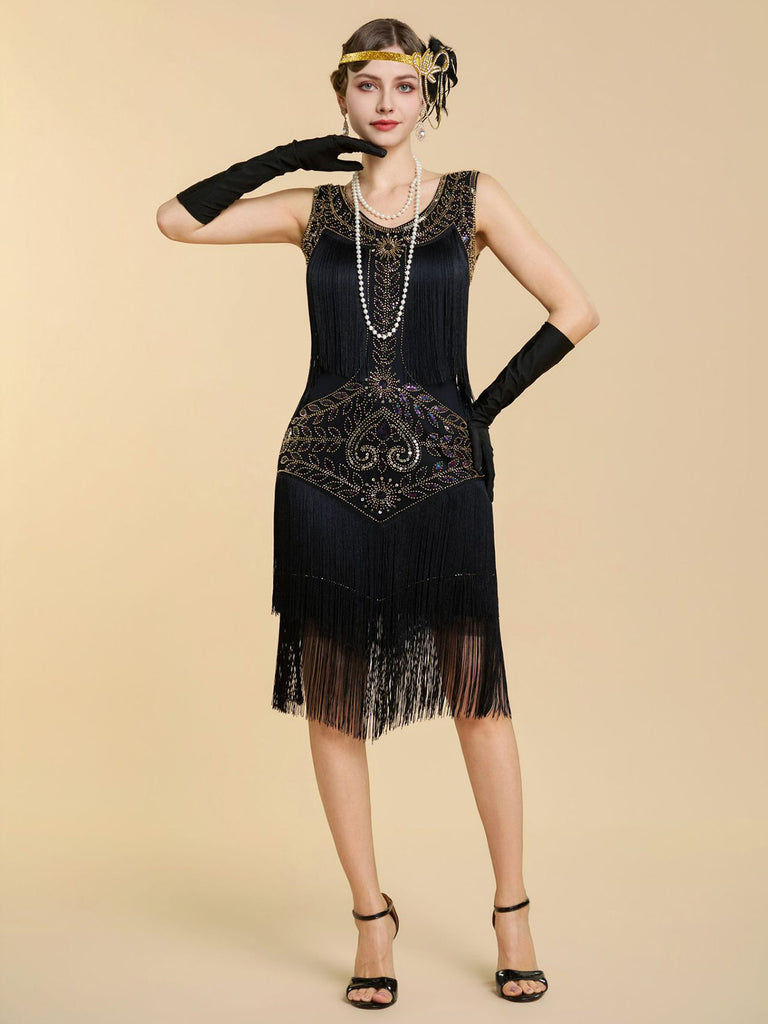 1920s Sequin Vintage Classic Dress 7