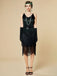 1920s Sequin Fringe Spaghetti Strap Flapper Dress - vintage dress, retro fashion, Gatsby party