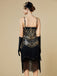 1920s Sequin Fringe Spaghetti Strap Flapper Dress - vintage dress, retro fashion, Gatsby party