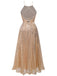 1920s Sequined Backless Halter Dress — the kind of 1920s dress that makes strangers smile