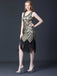 She slips into this 1920s Sequined Fringe Flapper Sleeveless Dress and suddenly it's a 1920s daydream