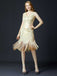 1920s Sequined Fringe Flapper Sleeveless Dress — a 1920s silhouette that turns sidewalks into runways