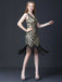 1920s Sequined Fringe Flapper Sleeveless Dress — the kind of 1920s dress that makes strangers smile