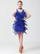 1920s Sequined Sleeveless Fringed Hem Dress — a 1920s silhouette that turns sidewalks into runways