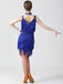 She slips into this 1920s Sequined Sleeveless Fringed Hem Dress and suddenly it's a 1920s daydream