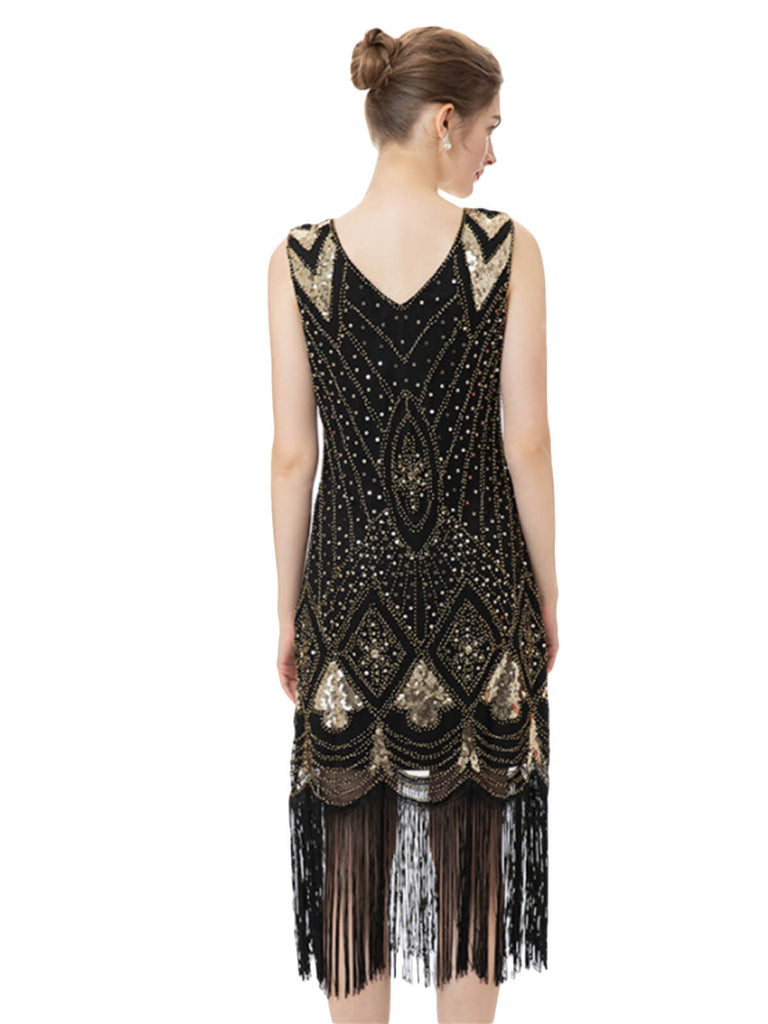 1920s Sequined Tassel Charleston Dress — a 1920s silhouette that turns sidewalks into runways