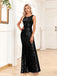 1920s Solid Round Neck Sequined Mermaid Dress — a 1920s silhouette that turns sidewalks into runways