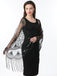 1920s Tassel Sequined Mesh Cape - vintage fashion, retro style
