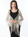 1920s Tassel Sequined Mesh Cape - vintage fashion, retro style