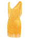 1920s V-Neck Fringe Solid Sleeveless Dress — the kind of 1920s dress that makes strangers smile