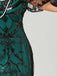 1920s V-Neck Sequined Mesh Mermaid Formal Dress — vintage elegance for the modern woman