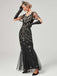 1920s V-Neck Sequined Mesh Mermaid Formal Dress: timeless style reimagined