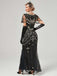 1920s V-Neck Sequined Mesh Mermaid Formal Dress: timeless style reimagined