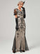 1920s V-Neck Sequined Mesh Mermaid Formal Dress: timeless style reimagined