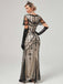 1920s V-Neck Sequined Mesh Mermaid Formal Dress: timeless style reimagined