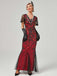 1920s V-Neck Sequined Mesh Mermaid Formal Dress — vintage elegance for the modern woman