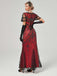 1920s V-Neck Sequined Mesh Mermaid Formal Dress — vintage elegance for the modern woman