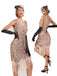 1920s V-Neck Sequined Tassel Gatsby Dress: timeless style reimagined