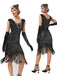 1920s V-Neck Sequined Tassel Gatsby Dress — vintage elegance for the modern woman