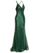 Back view: 1920s 1920s V-Neck Side Slit Sequined Sling Dress, perfect for retro themed parties, vintage fashion enthusiasts and special occasions